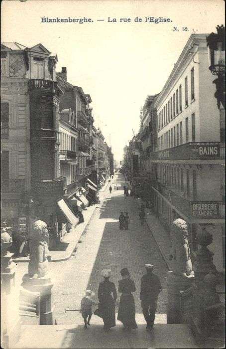 Blankenberghe la Rue de l'Eglise