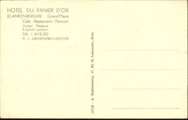 Blankenberghe Hotel du Panier d_Or – Bild 2