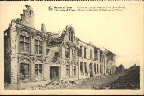 Ypern Ypres Ypres Zerstörung Ruines de l'Ancien Hot
