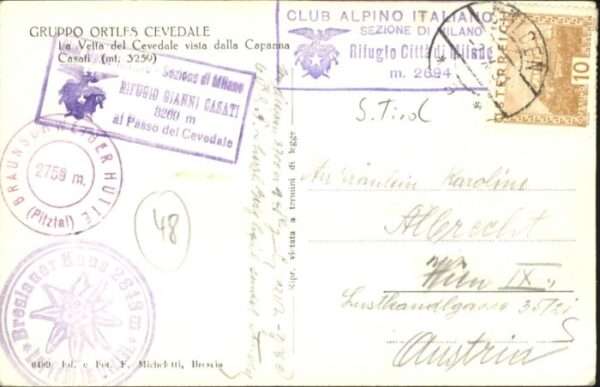 Vetta del Cevedale Capanna Casati Gruppo Ortles Cevedale – Bild 2