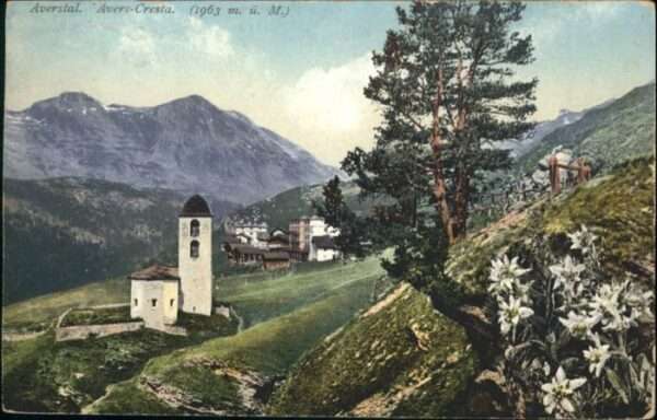 Cresta Avers Avers-Cresta Averstal Graubünden Schwei