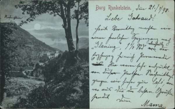 Burg Runkelstein Mondscheinkarte