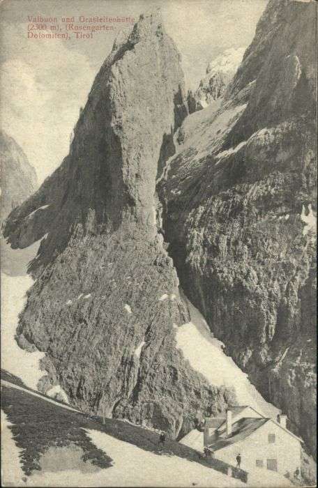 Grasleitenhuette albuon Rosengarten Dolomiten Tirol