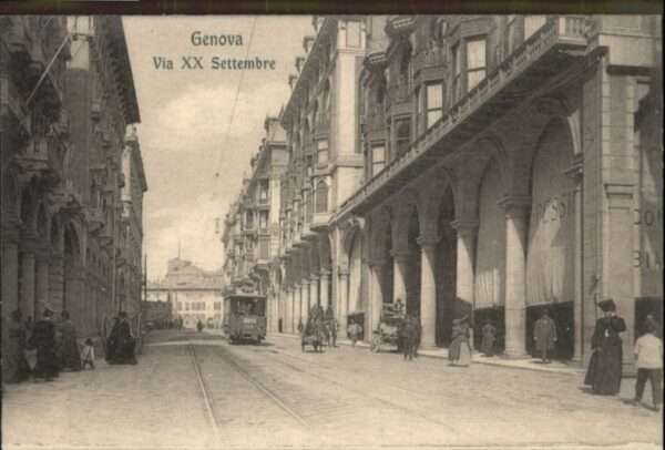 Genova Genua Liguria Genova Strassenbahn Via XX Settembre