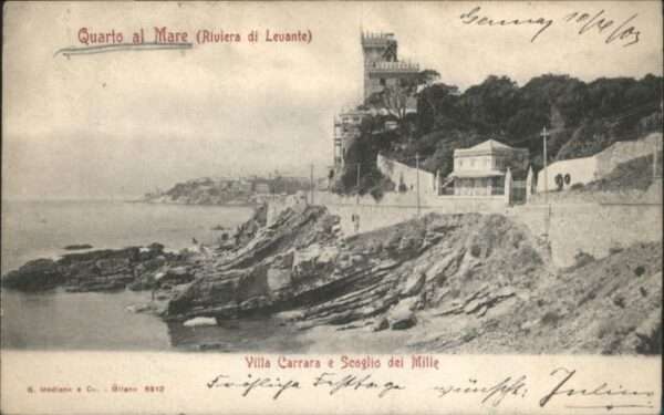 Quarto al Mare Riviera Levante Villa Carrara Scoglio M