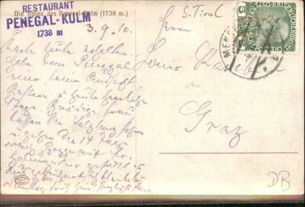 Penegal Kulm Spitze Künstler R. A. Höger x – Bild 2
