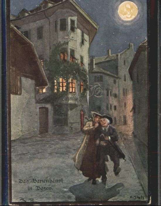 Bozen Suedtirol Bozen Barzenhäusl Künstler A. Stolz *