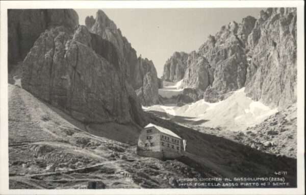 Sassolungo Langkofel Sassolungo Refugio Dicenza Forcella Sas