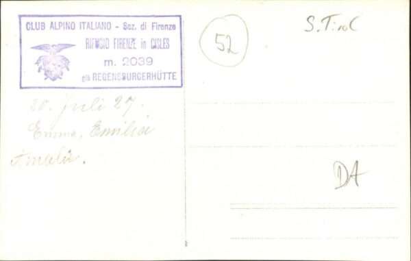 Regensburgerhuette Italien Refugio Firenze Cisles Süd Tirol Club A – Bild 2