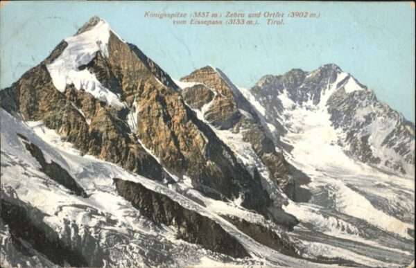 Koenigsspitze ebru Ortler Eissepass Süd Tirol x