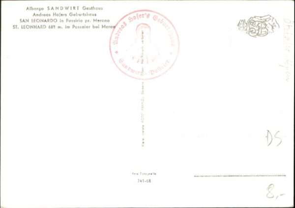 San Leonardo in Passiria Andreas Hofers Geburtshaus Sandwirt Gas – Bild 2
