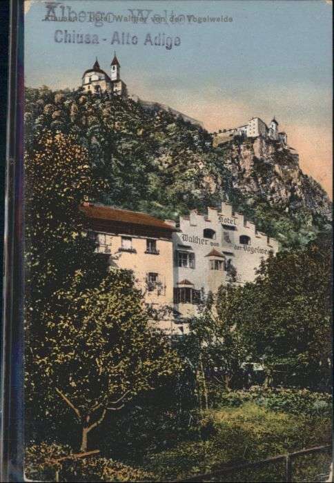 Klausen  Eisacktal Suedtirol Klausen Hotel Walter von der Vogelweide