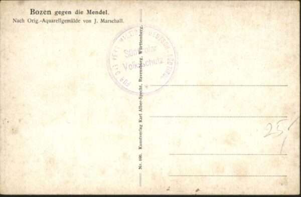 Marschall Vinzenz Bozen Mendel Künstler J Marschall – Bild 2
