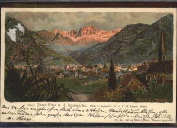 Gries-Quirein Bozen Bozen-Gries Rosengarten Künstler Reisch