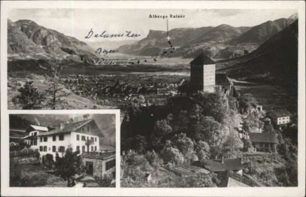 Meran Merano Meran [Handschriftlich] Albergo Rainer