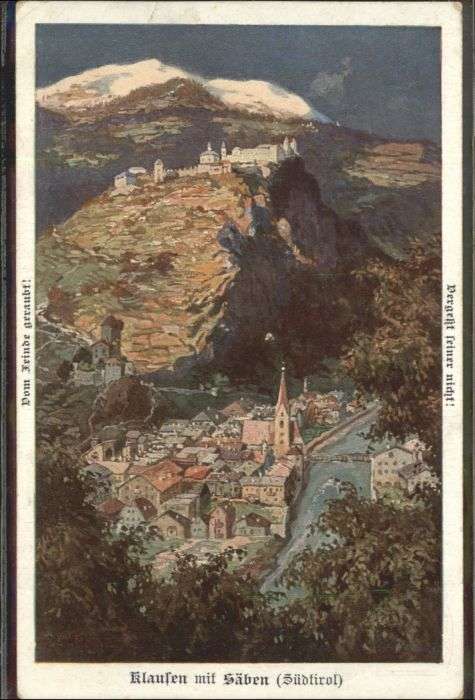 Klausen  Eisacktal Suedtirol klausen Säben Süd Tirol x