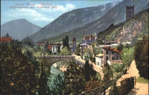 Meran Merano Meran Gilfpromenade Steinerem Steg Südt