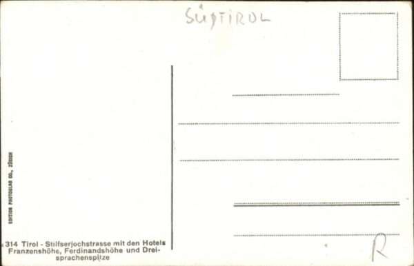 Ferdinandshoehe tilfserjochstrasse Hotel Franzenshöhe D – Bild 2