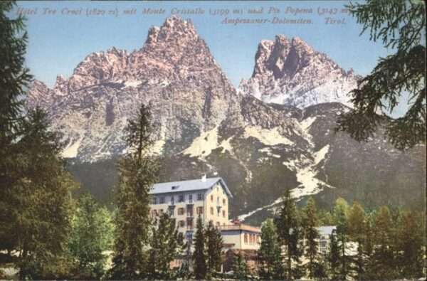 Piz Popena Hotel Tre Vroci Monte Cristallo