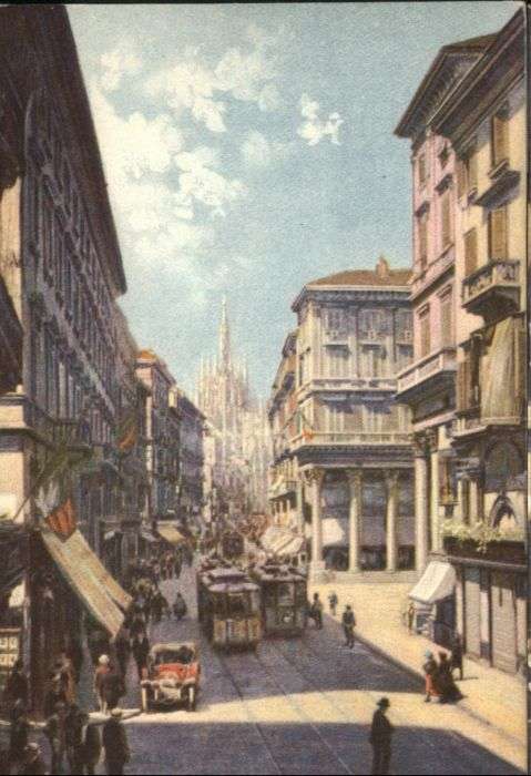 Milano Strassenbahn Corso Vittorio Emanuele