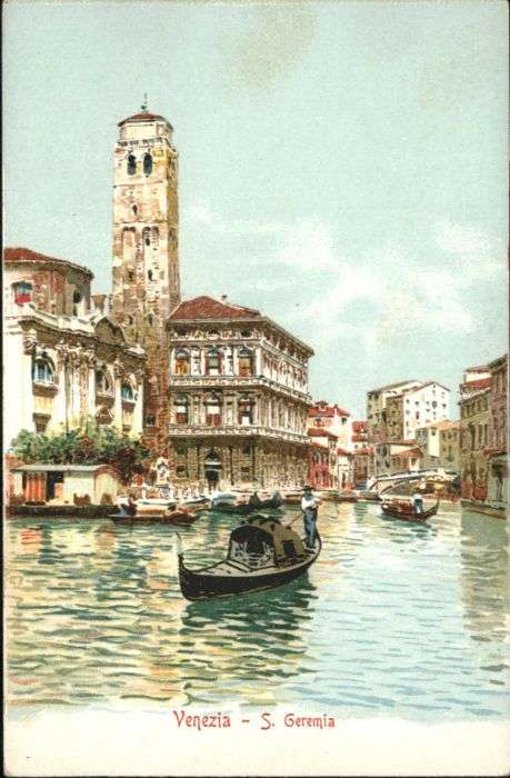 Venezia Venedig Venezia San Geremia Gondel