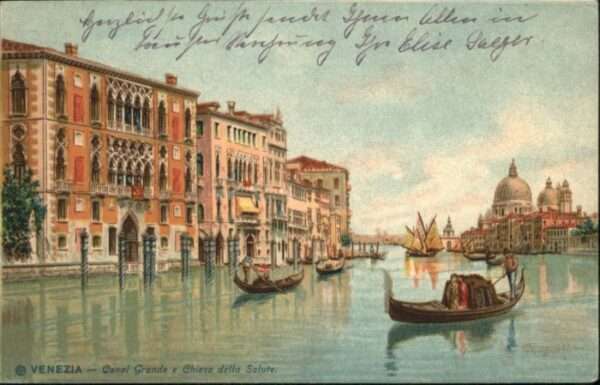 Venezia Venedig Venezia Canal Grande Chiesa Salute Gond