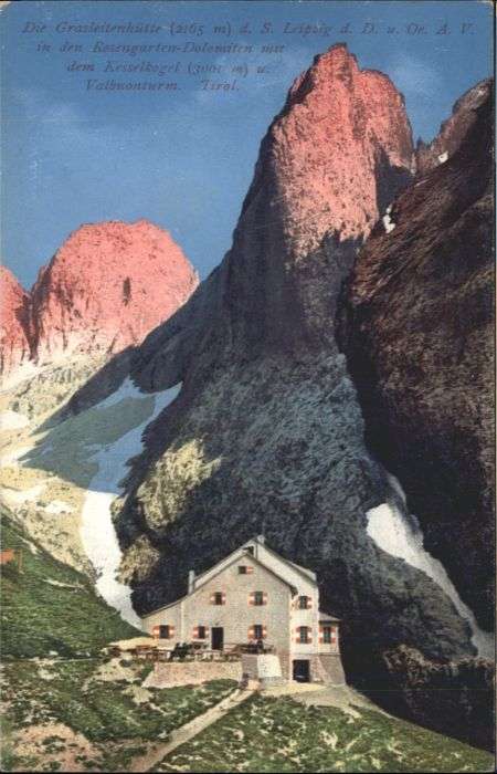 Grasleitenhuette osengarten Dolomiten Kesselkogel Valbuo