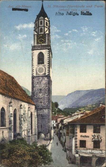Meran Merano Meran St. Nikolaus-Kirche Turm