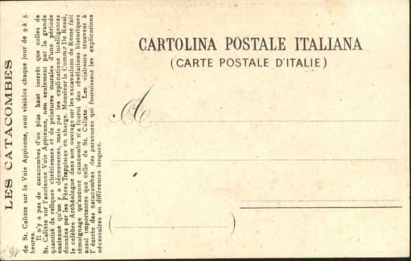 Rom Roma Roma Catacombes St. Calliste Via Appia – Bild 2