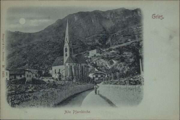Gries-Quirein Bozen Kirche Mondscheinkarte