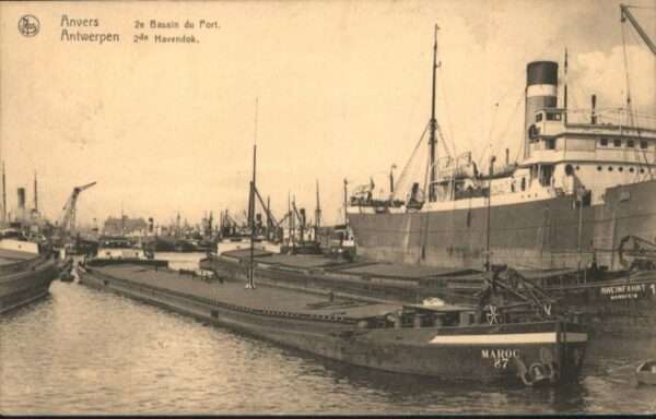 Anvers Antwerpen Bassin Port Havendok Dampfer