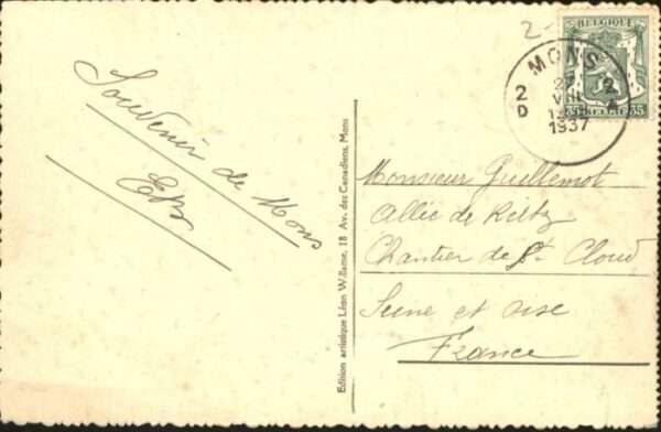 Mons Hainaut Mons Gare Rue Station Bahnhof – Bild 2