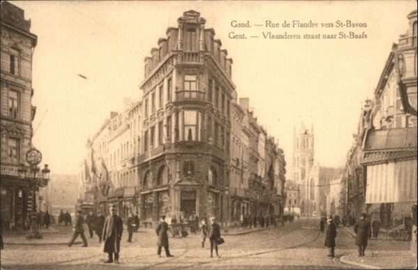Gand Belgien Gand Gent Rue Flandre St. Bavon St. Baa