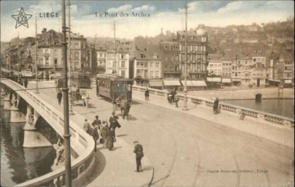 Liege Luettich Liege Strassenbahn Pont Arches