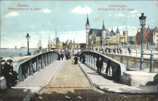 Anvers Antwerpen Debarcadere Steen Aanlegplaats Steen