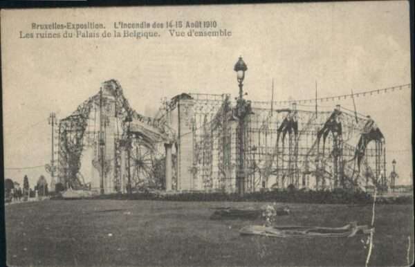 Bruxelles Bruessel Exposition Ruines Palais Belgique