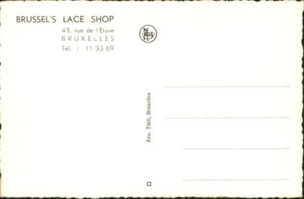 Bruxelles Bruessel Brussels Lace Shop Rue Etuve – Bild 2