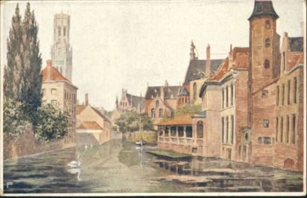 Brugge Bruges Rozenhoedkaai Quai Rosaire