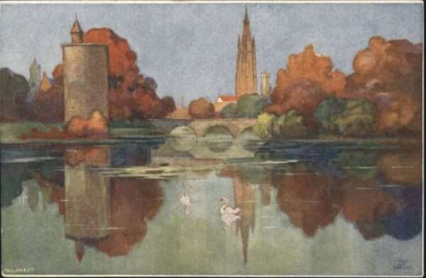 Brugge Bruges Het Minnewater Lac Amour
