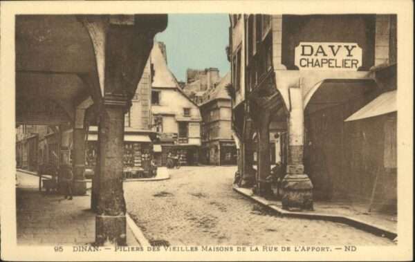 Dinan 22 Dinan Piliers Vieiles Maison Rue Apport