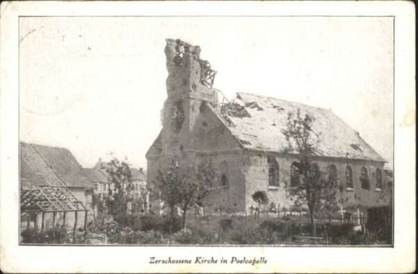 Poelcapelle Kirche Zerstörung