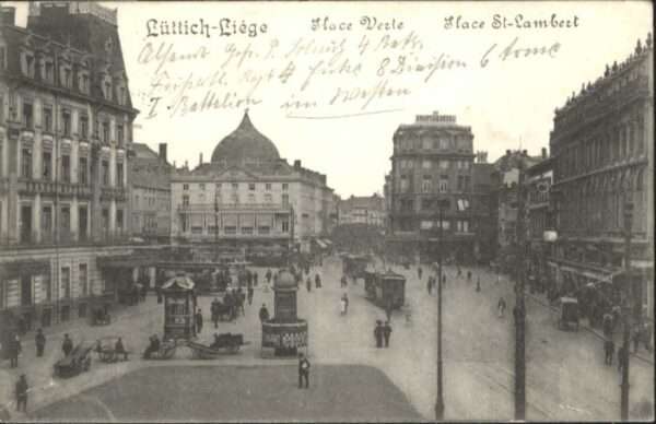 Luettich Lüttich Liege Strassenbahn  Place Verte