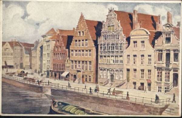 Gent Gand Flandre Gent Gand Graslei Quai Herbes