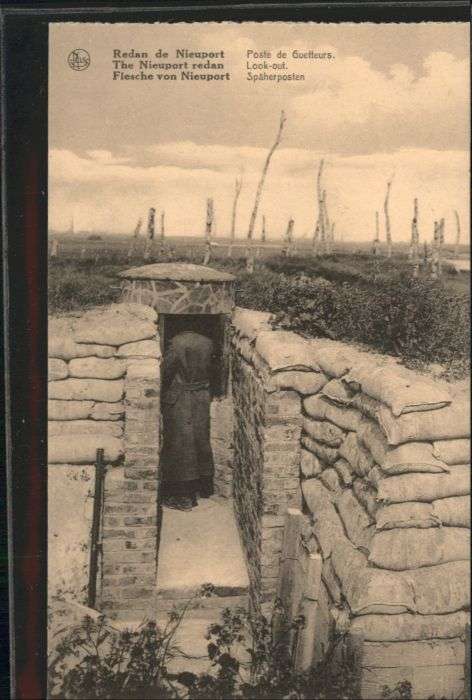 Nieuport-Bains Nieuport Redan Flesche Späherposten Pos