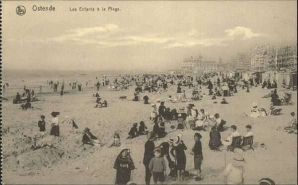 Ostende Oostende Ostende Enfants Plage