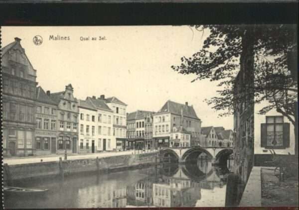 Malines Mechelen Flandre Malines Quai Sel