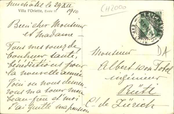 Neuchatel NE Neuchatel [Stempelabschlag] Villa l'Ori – Bild 2