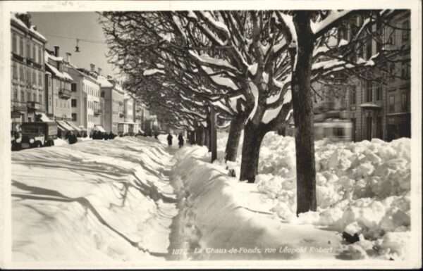 La Chaux-de-Fonds Rue Leopold Robert Winter