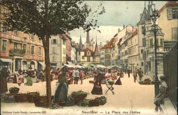 Neuchatel NE Neuchatel La Place des Halles