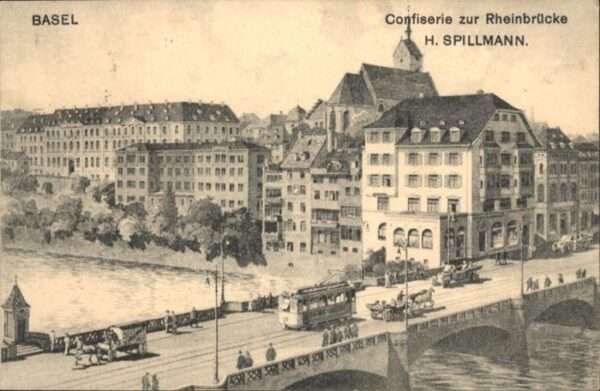 Basel BS Basel Rheinbrücke Strassenbahn